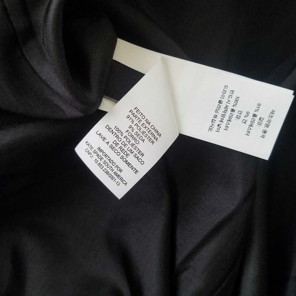 Kate Spade Black A line Embellished Dress Size 4 - Picture 6 of 8